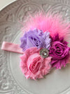 Chiffon Feather Flower Headband